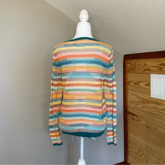 Anthropologie Sparrow Rainbow Striped Sweater aso Taylor swift